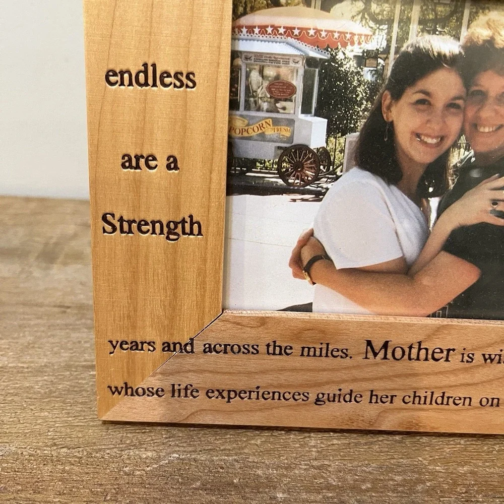 Mother Wooden‎ Picture Frame 4x6 Engraved Sentiment Poem Mom Gift Mothers Day